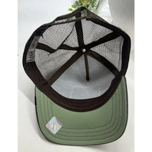 Goorin Bros Animal Farm Hat Snap Back Trucker Grizzly Bear Patch Mens One Size